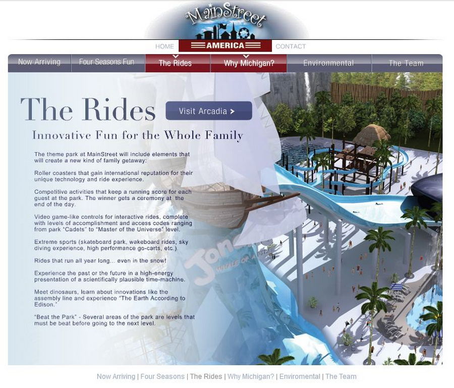 Main Street America Amusement Park (Cancelled) - Recovered From Old Website For Park (newer photo)